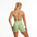 Infinity Cross Bra Pastel Green