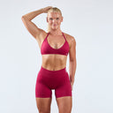 Maia Halter Bra Cherry Red
